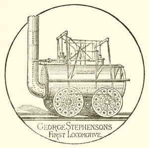 Primeira locomotiva de George Stephensons de English School