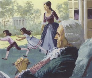 George Washington na velhice de English School