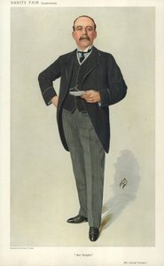 George Younger, Ayr Burghs, 6 de janeiro de 1910, desenho animado da Vanity Fair de English School
