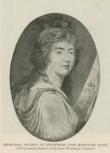 Georgiana, duquesa de Devonshire de English School