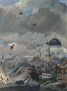 Bombas alemãs V-1 sobrevoando Londres, Segunda Guerra Mundial de English School