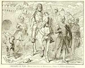 Alemães na guerra .-- Henry o leão em Bardewick de English School