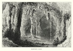 Gibraltar: Gruta de Martin (gravura) de English School