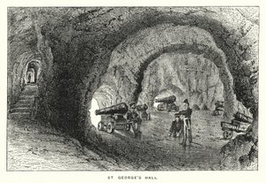 Gibraltar: Salão de São Jorge (gravura) de English School