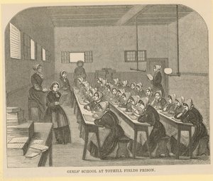 Escola de garotas na prisão de Tothill Fields de English School