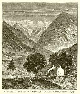 Glencoe (cena do massacre dos Macdonalds, 1692) de English School