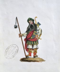 Gog, ilustração de uma das estátuas de Guildhall dos gigantes lendários (ver também 106546) de English School