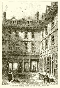 Goldsmiths House, Green Arbor Court, cerca de 1800 de English School