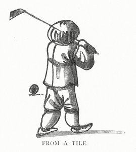 Golfe: A partir de um azulejo (litho) de English School
