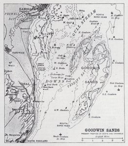Goodwin Sands (litho) de English School