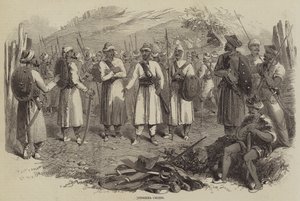 Goorkha Chiefs (gravura) de English School