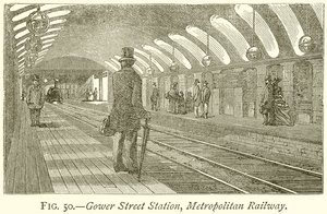 Estação Gower Street, Metropolitan Railway de English School