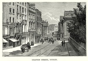 Grafton Street, Dublin (gravura) de English School