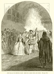 Grand Ball no Old Greenwich Palace: Henrique VIII. dançando com Ana Bolena de English School
