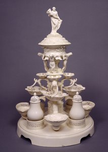 Grand Plat de Menage ou, centro de mesa, Leeds Pottery, c.1780 (cremes) de English School