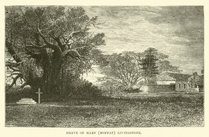 Túmulo de Maria (Moffat) Livingstone de English School