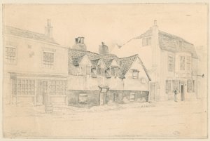 Casas de alms de cova de cascalho, Notting Hill Gate, Londres de English School