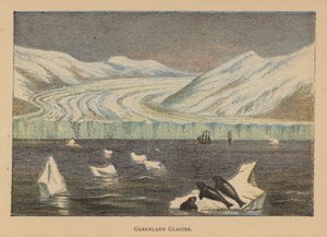 Glaciar da Gronelândia (litografia a cores) de English School