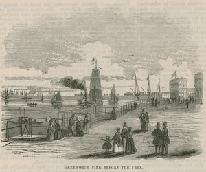 Greenwich Pier antes da queda de English School