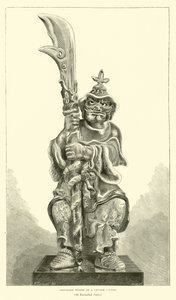 Figura grotesca de um soldado chinês de English School