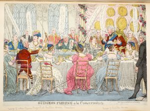 Gudgeon Pesca à la Conservatório, pub. 1811 de English School