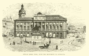 Gustaf Adolf Torg, com o monumento a Gustavus de English School