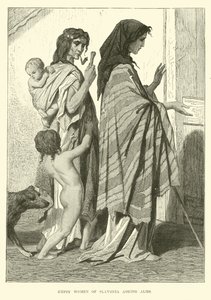 Mulheres ciganas da Eslavônia pedindo esmola de English School