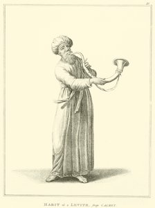 Hábito de um levita, de Calmet (gravura) de English School
