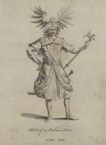 Hábito de um soldado árabe (gravura) de English School