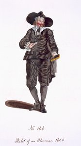 Hábito de um Oliverian, 1650 de English School
