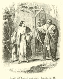 Agar e Ismael foram embora, Gênesis, xxi, 14 de English School