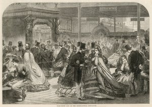 Dia de meia coroa na Exposição Internacional de 1862 de English School