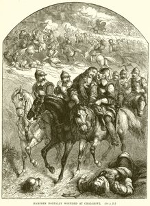 Hampden Mortally ferido em Chalgrove de English School