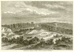 Hampstead Heath em 1840 de English School