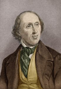 Hans Christian Andersen (1805-75) (posterior coloração) de English School