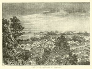 Porto e estrado de Yokohama de English School