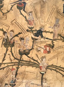 Harley 7353. Henrique IV (1367-1413) corta a árvore genealógica de English School