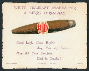 Charuto de Havana, cartão de Natal de English School