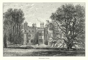 Castelo Hawarden (gravura) de English School
