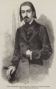 Henri Wieniawski, o Violinista Celebrado nos Concertos da Jullien (gravura) de English School