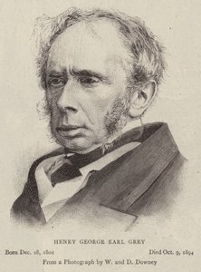 Henry George Earl Grey (gravura) de English School