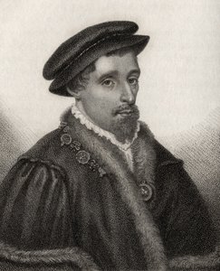 Henry Howard, Conde de Surrey, gravado por Rivers, de "Um Catálogo dos Autores Reais e Nobres", publicado em 1806 de English School