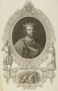 Henrique III (1207-72), rei da Inglaterra, de "A Galeria dos Retratos", publicado em 1833 de English School