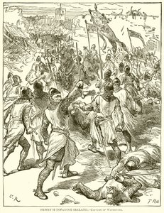 Henry II Invadindo a Irlanda de English School