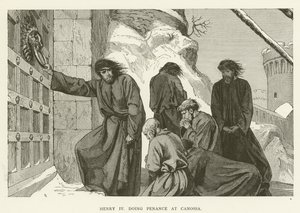 Henrique IV fazendo Penitência em Canossa de English School