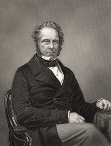 Henry John Temple Palmerston de Palmerston, de "A História do Motim Indiano", publicado em 1858 (gravura) de English School