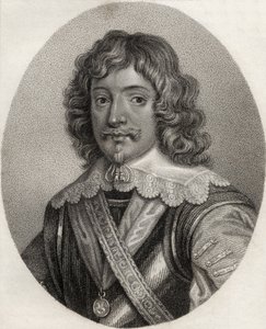 Henry Rich, gravado por Geremia, ilustração de "Um catálogo de autores reais e nobres, volume III", publicado em 1806 de English School