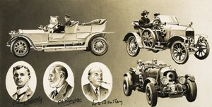 Henry Royce, Charles Rolls, W. O. Bentley - três pioneiros do automóvel de English School