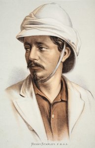 Henry Stanley FRGS, ilustração da edição pictórica da vida e das descobertas de David Livingstone por J. Ewing Richie, bar. por A. Fullarton & Co., 1876 de English School