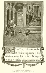 Henry VIII lendo de English School